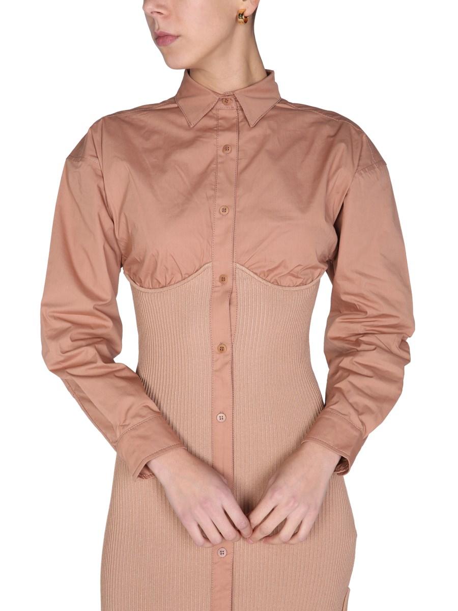 ANDREADAMO ABITO CAMICIA IN MISTO VISCOSCON