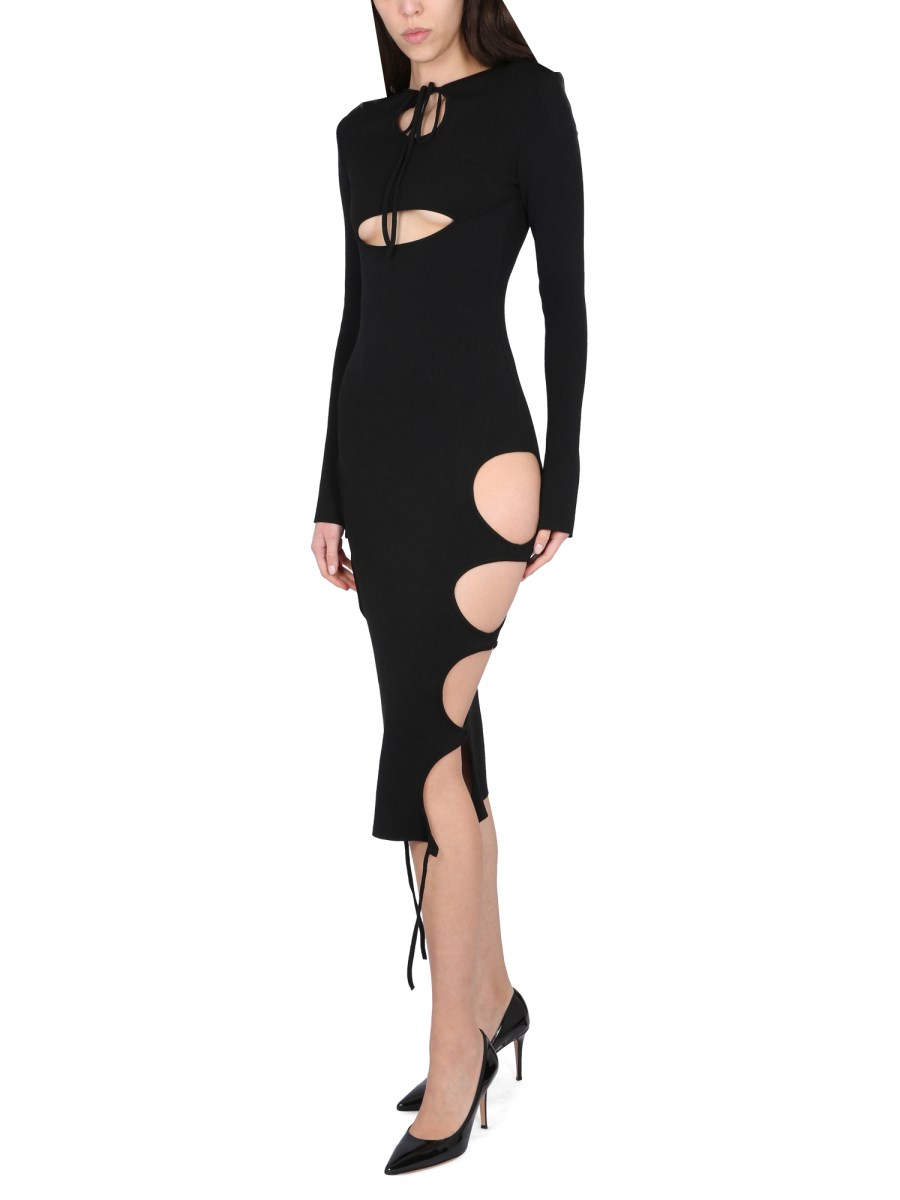ANDREADAMO ABITO MIDI CON DETTAGLI CUT-OUT