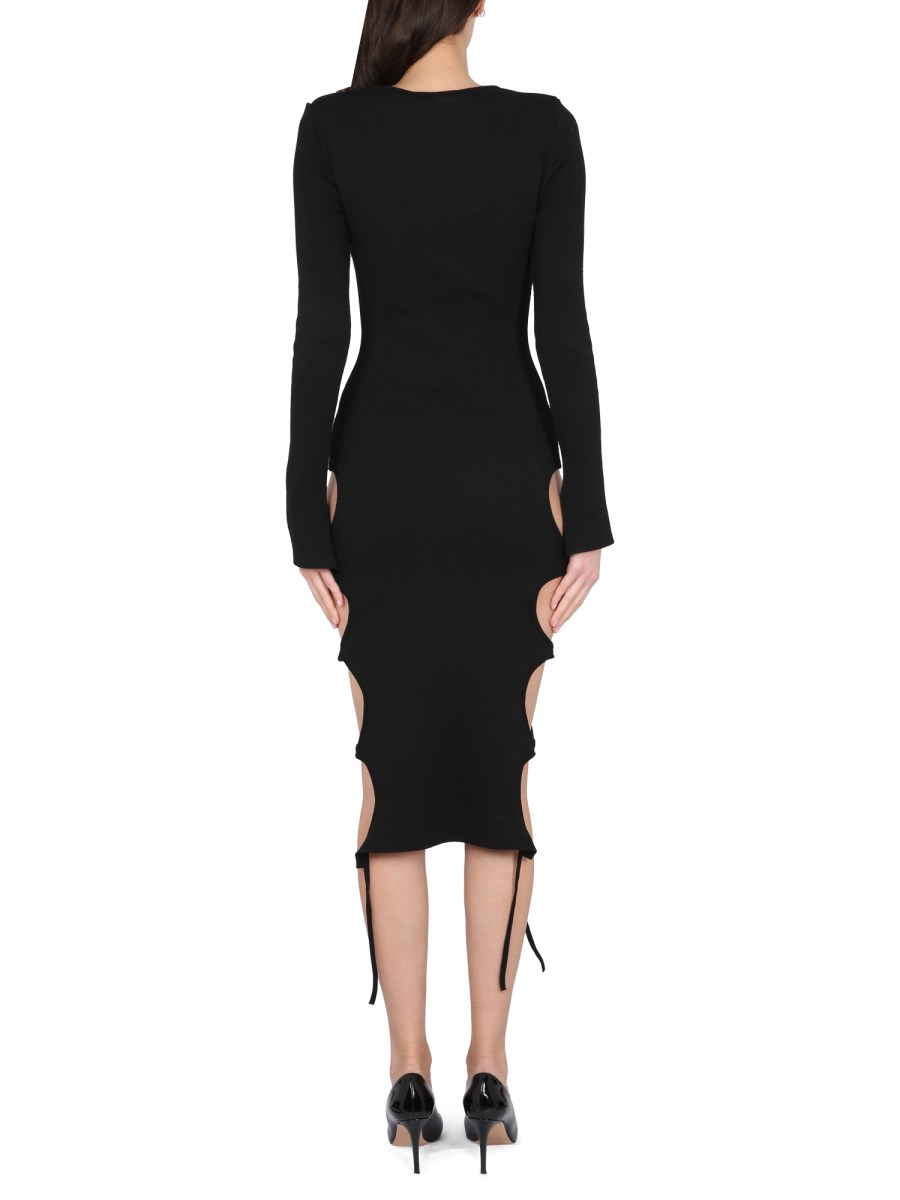 ANDREADAMO ABITO MIDI CON DETTAGLI CUT-OUT