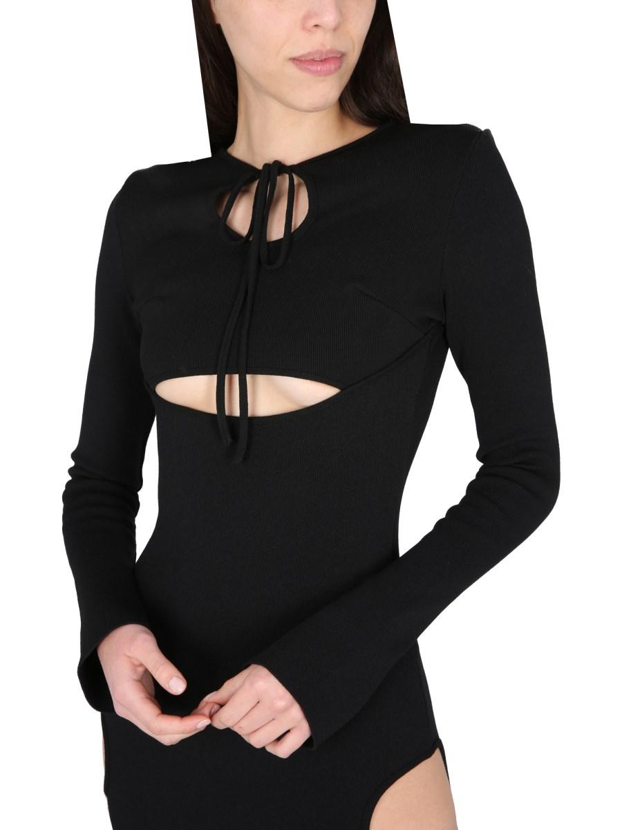 ANDREADAMO ABITO MIDI CON DETTAGLI CUT-OUT