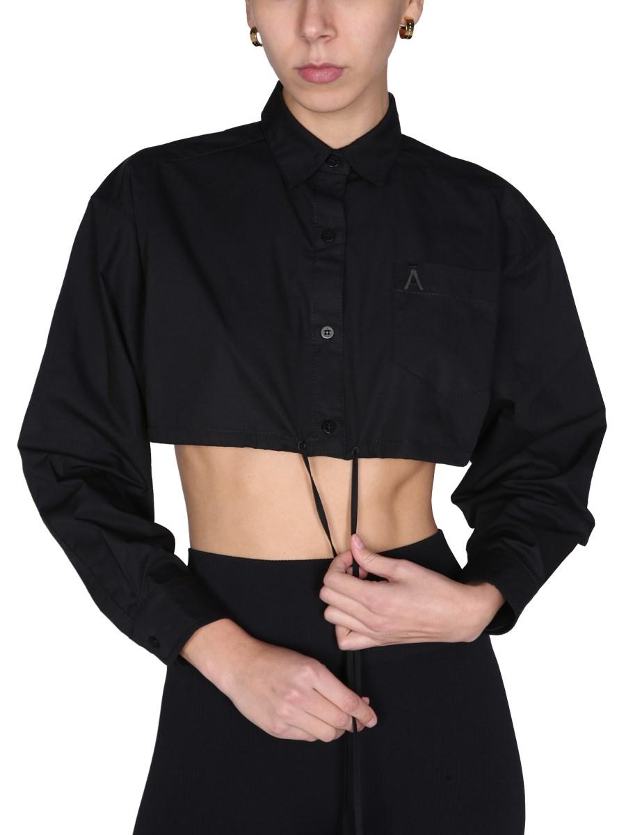 ANDREADAMO CAMICIA CROPPED IN POPELINE DI COTONE