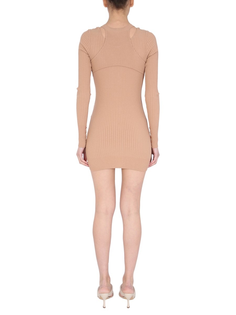 ANDREADAMO MAGLIA A COSTINE CON DETTAGLIO CUT OUT