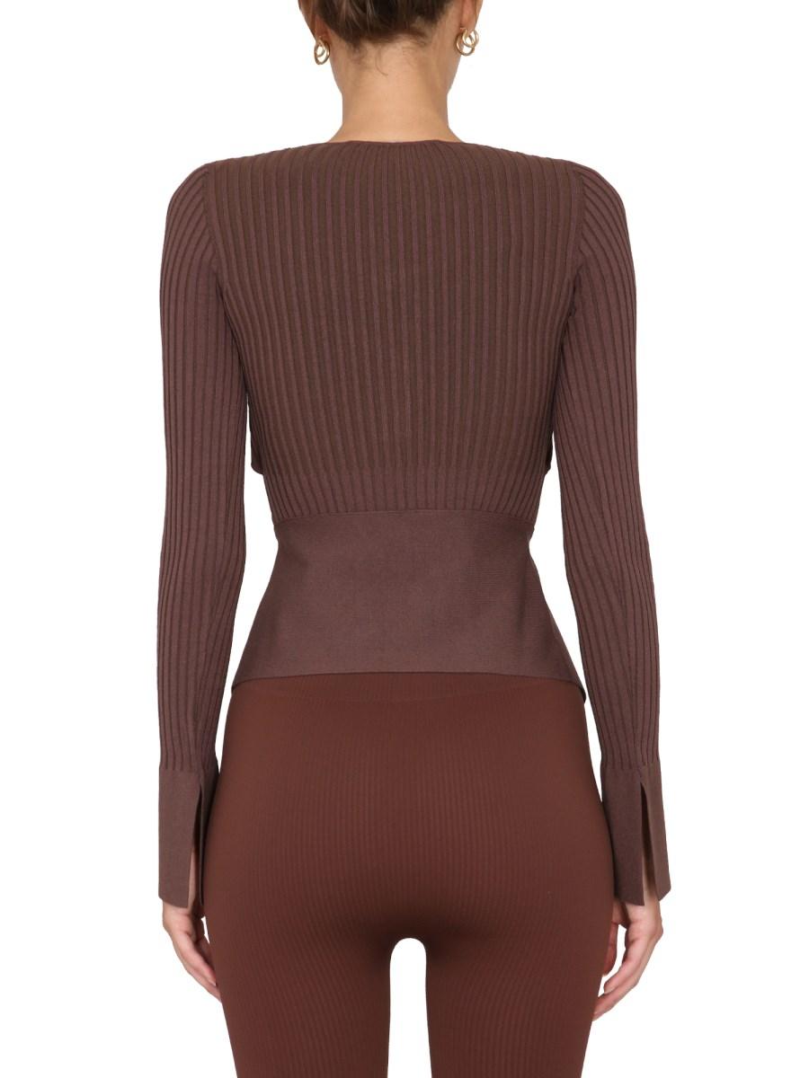 ANDREADAMO TOP A COSTE CON DETTAGLI CUT-OUT