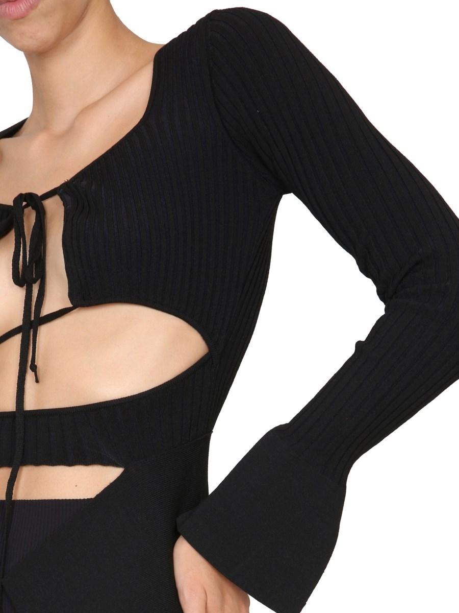 ANDREADAMO TOP A COSTE CON DETTAGLI CUT-OUT