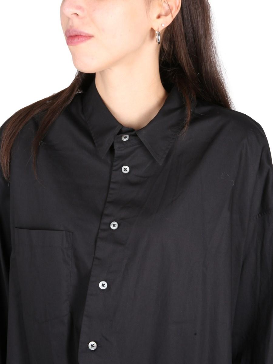 ANN DEMEULEMEESTER CAMICIA ASIMMETRICA IN COTONE