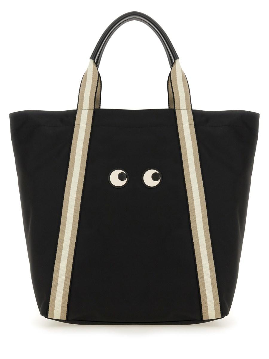 ANYA HINDMARCH BORSA SHOPPING EYES IN ECONYL