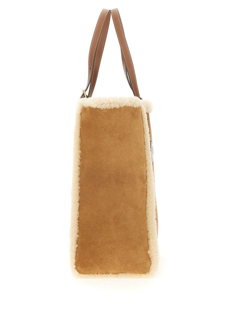 ANYA HINDMARCH BORSA TOTE EYES SMALL IN SHEARLING