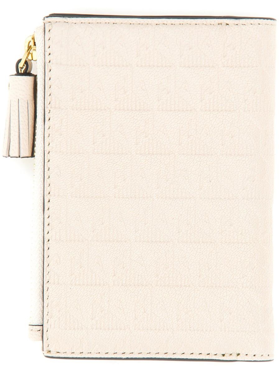 ANYA HINDMARCH PORTAFOGLIO "CORNFLAKES" IN PELLE