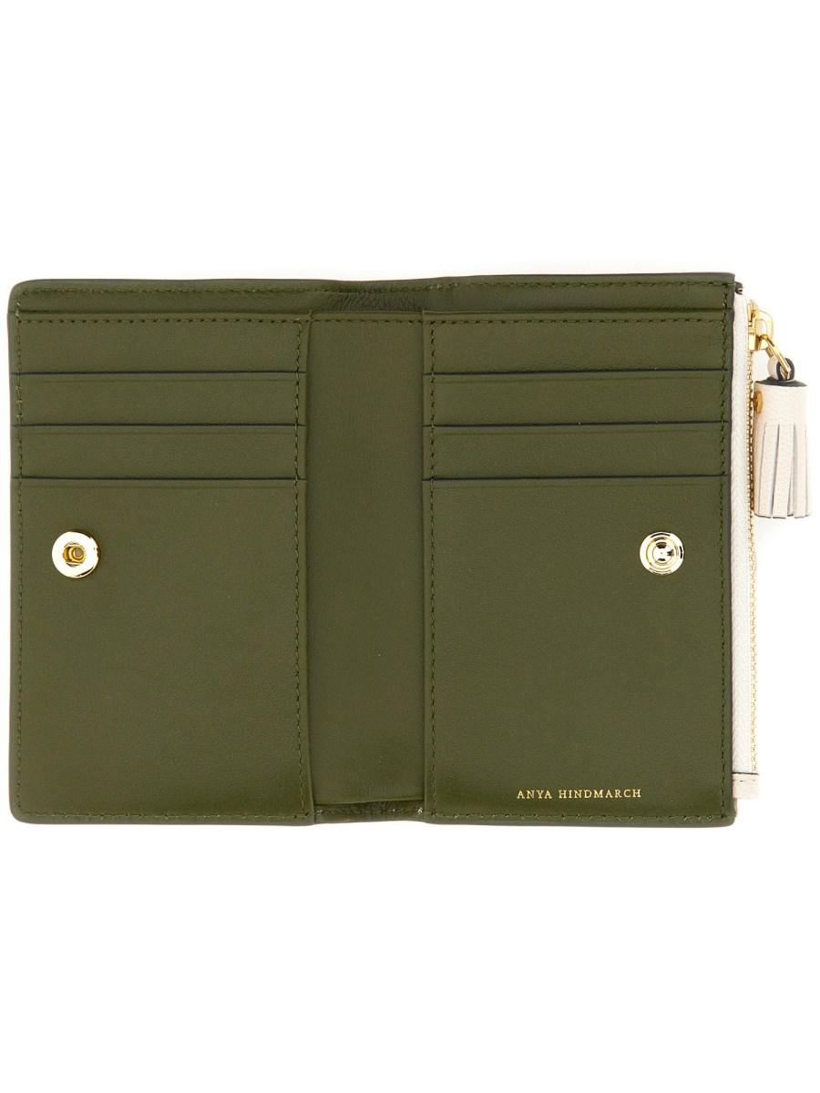 ANYA HINDMARCH PORTAFOGLIO "CORNFLAKES" IN PELLE