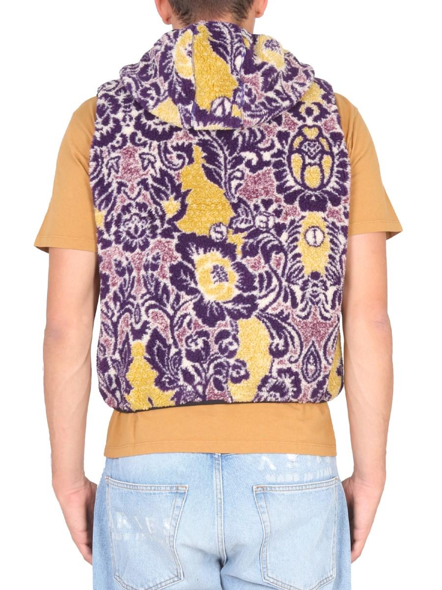 ARIES GILET IN PILE FLEUR