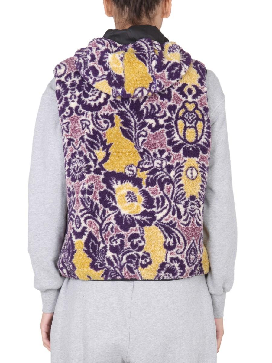 ARIES GILET IN PILE FLEUR
