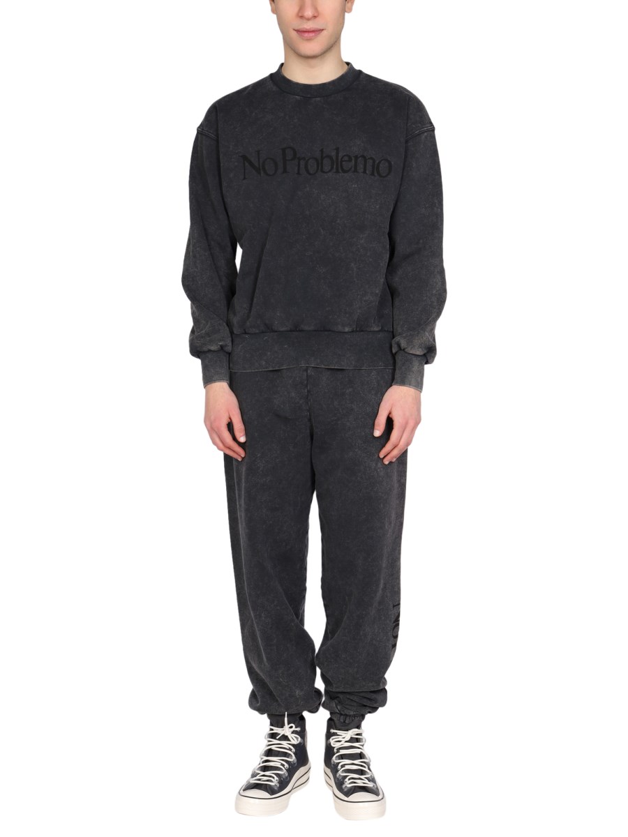ARIES PANTALONE JOGGING "NO PROBLEMO" IN COTONE