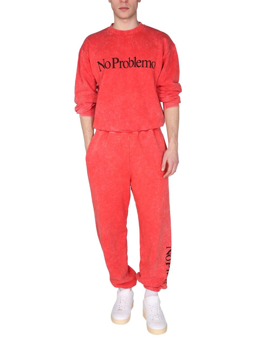 ARIES PANTALONE JOGGING "NO PROBLEMO" IN COTONE