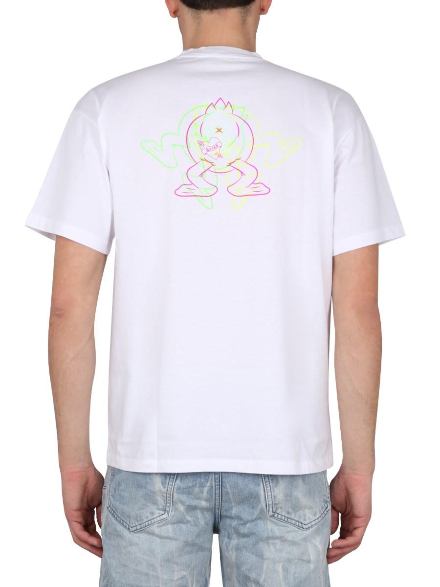 ARIES T-SHIRT TRIPPY AYE DUCK IN COTONE