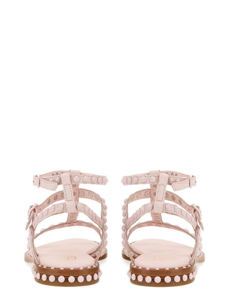 ASH SANDALO IN PELLE CON BORCHIE