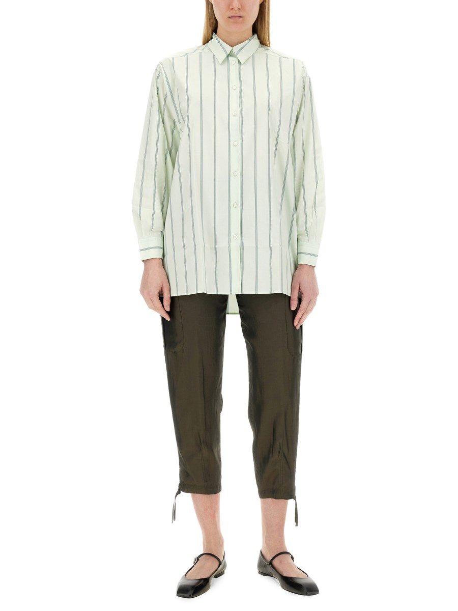 ASPESI CAMICIA A RIGHE IN COTONE