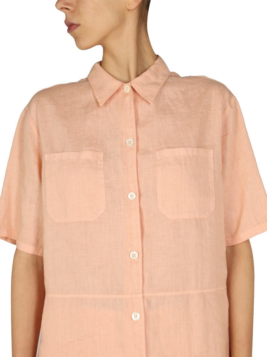 ASPESI CAMICIA IN LINO BOXY FIT