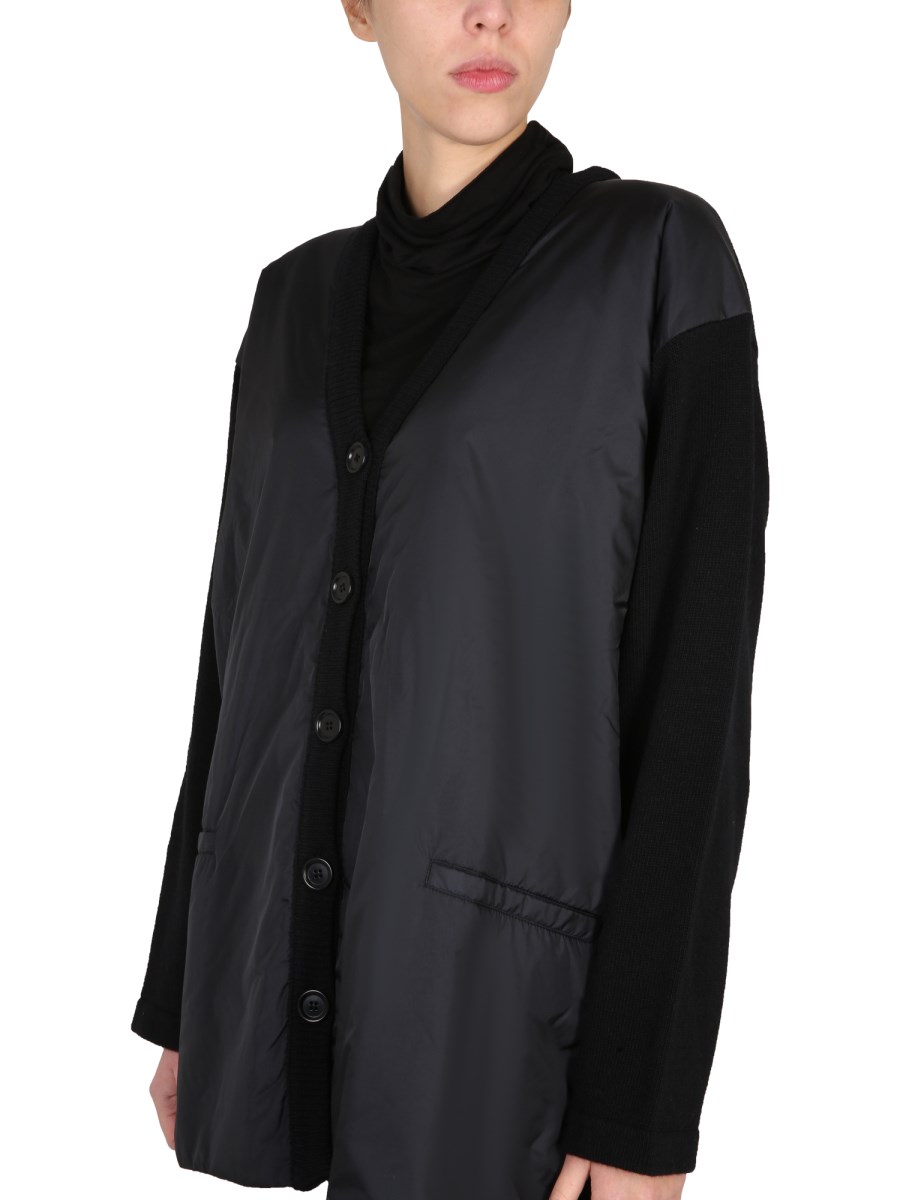 ASPESI CARDIGAN IN LANA CON SCOLLO A V
