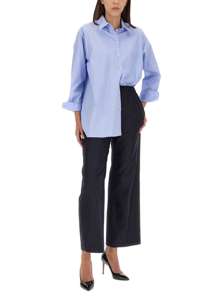 ASPESI PANTALONE A PALAZZO IN LANA