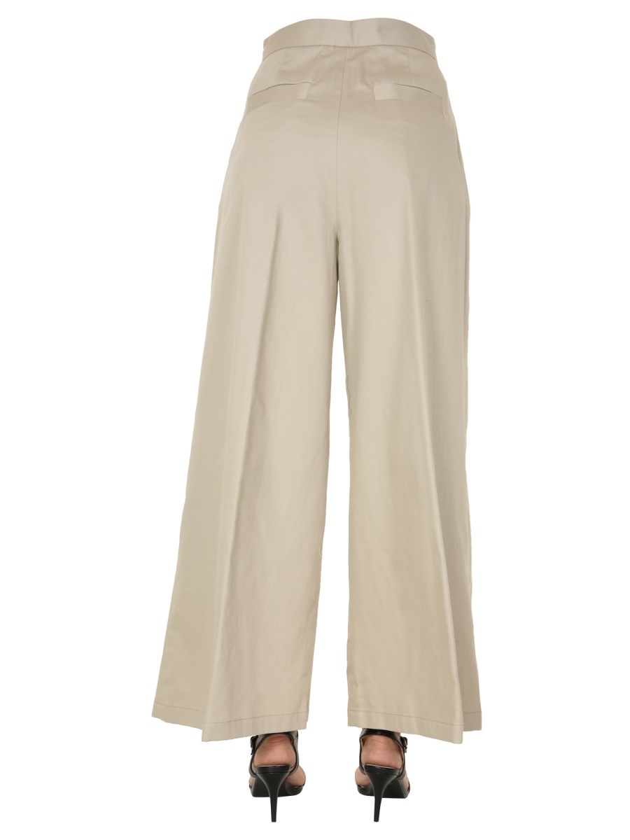 ASPESI PANTALONE AMPIO IN GABARDINE DI COTONE