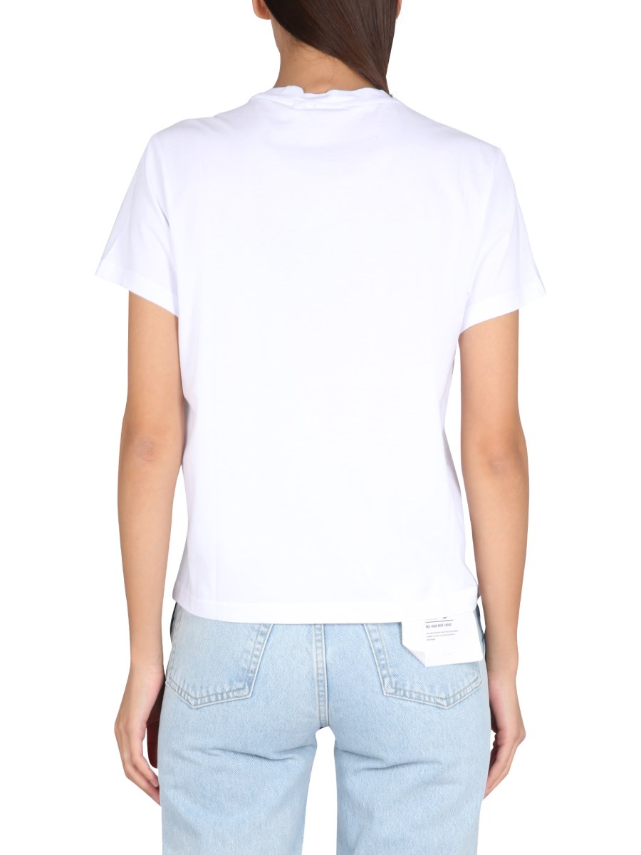 ASPESI T-SHIRT ALL FLOWERS IN COTONE