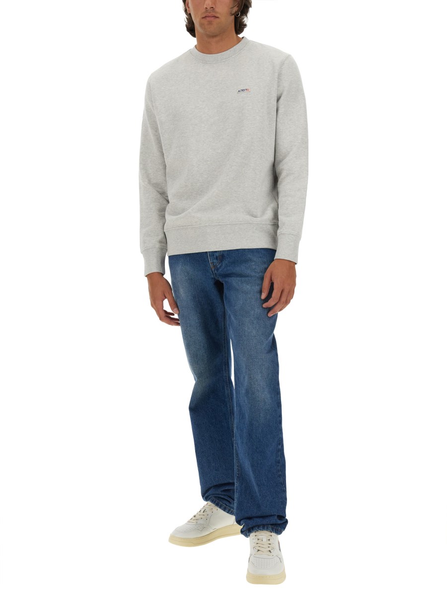 AUTRY FELPA IN COTONE CON LOGO
