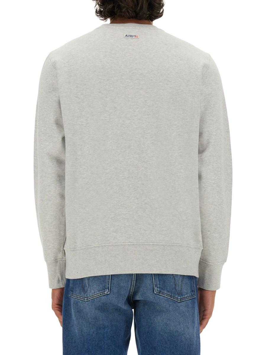 AUTRY FELPA IN COTONE CON LOGO