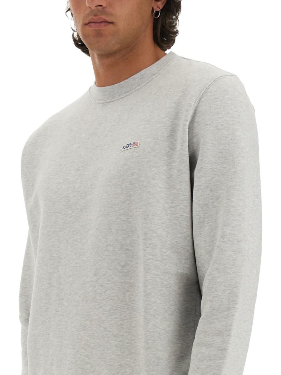 AUTRY FELPA IN COTONE CON LOGO