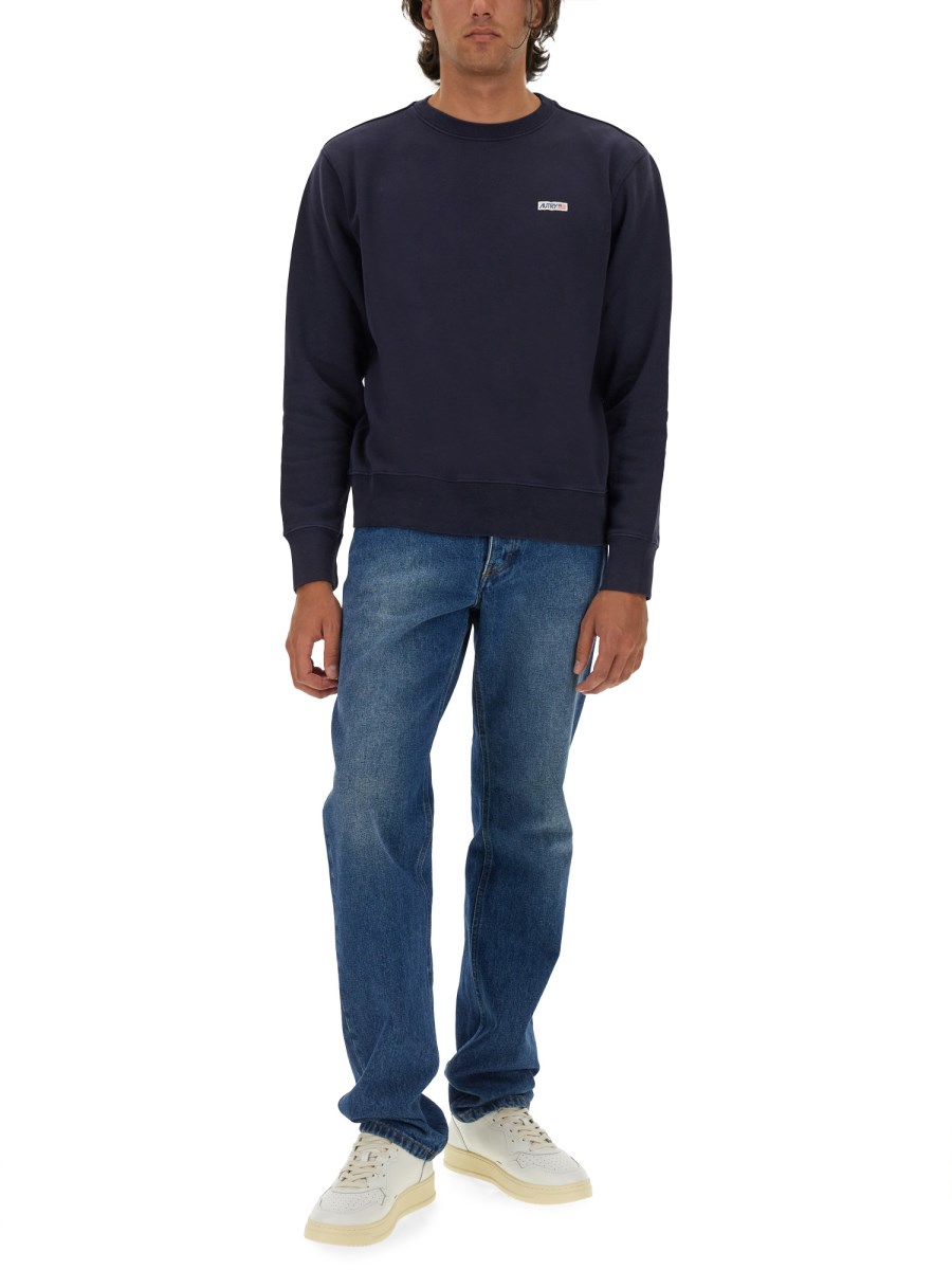 AUTRY FELPA IN COTONE CON LOGO