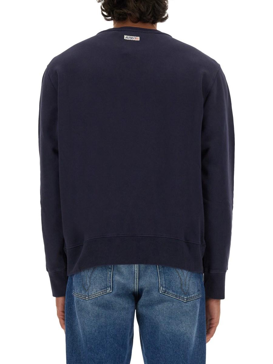 AUTRY FELPA IN COTONE CON LOGO
