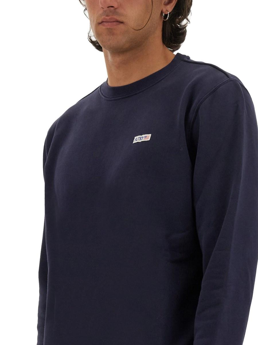 AUTRY FELPA IN COTONE CON LOGO