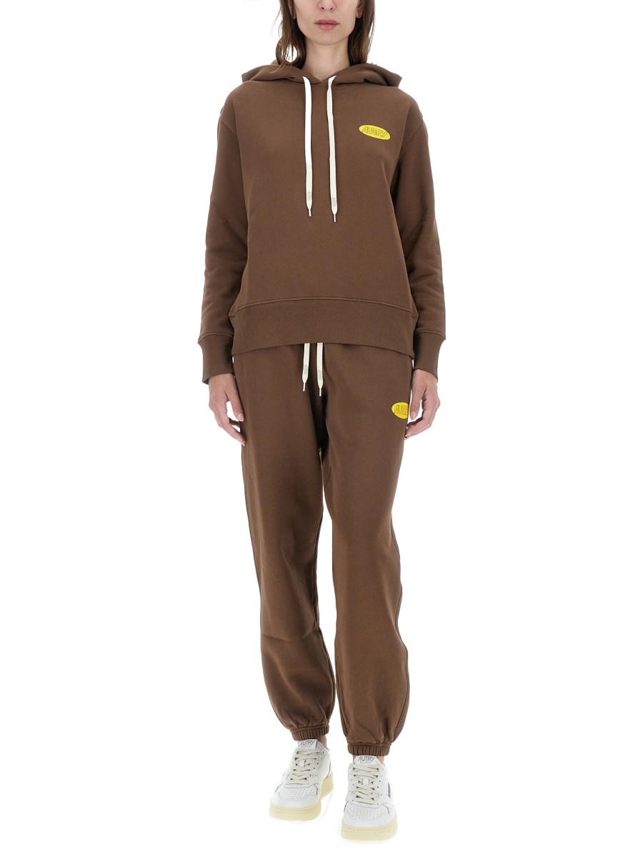 AUTRY FELPA IN COTONE CON LOGO