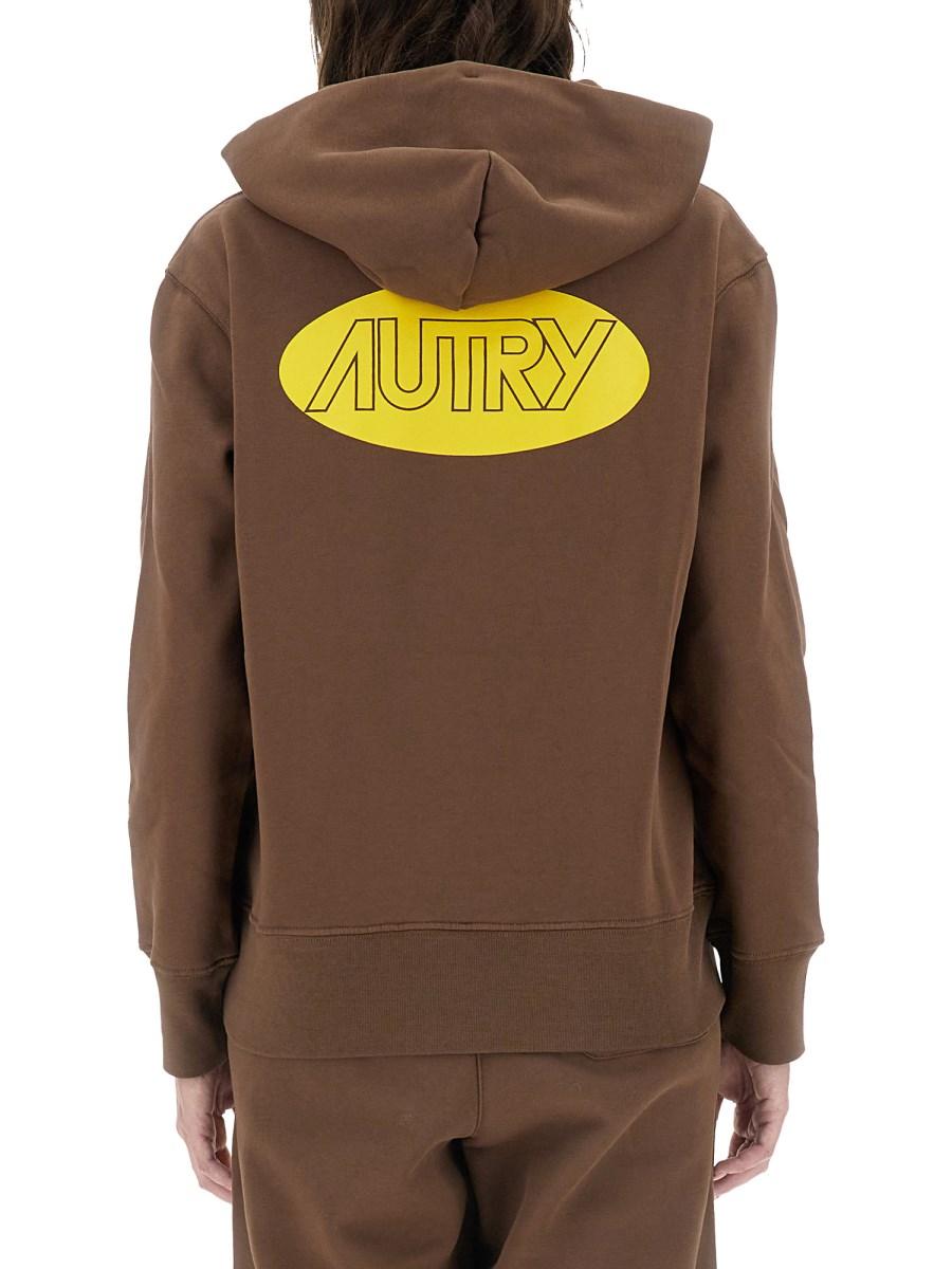 AUTRY FELPA IN COTONE CON LOGO