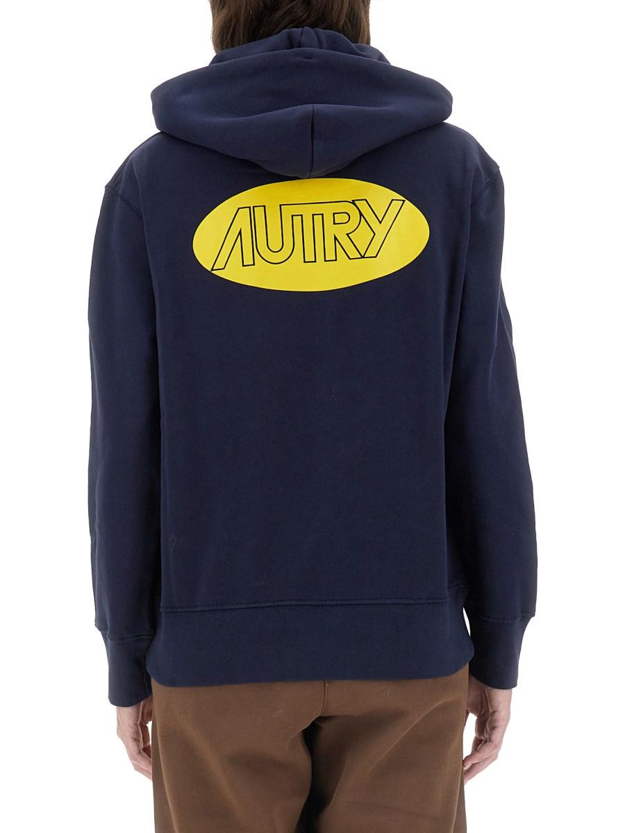 AUTRY FELPA IN COTONE CON LOGO
