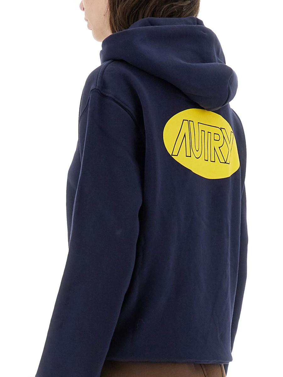 AUTRY FELPA IN COTONE CON LOGO
