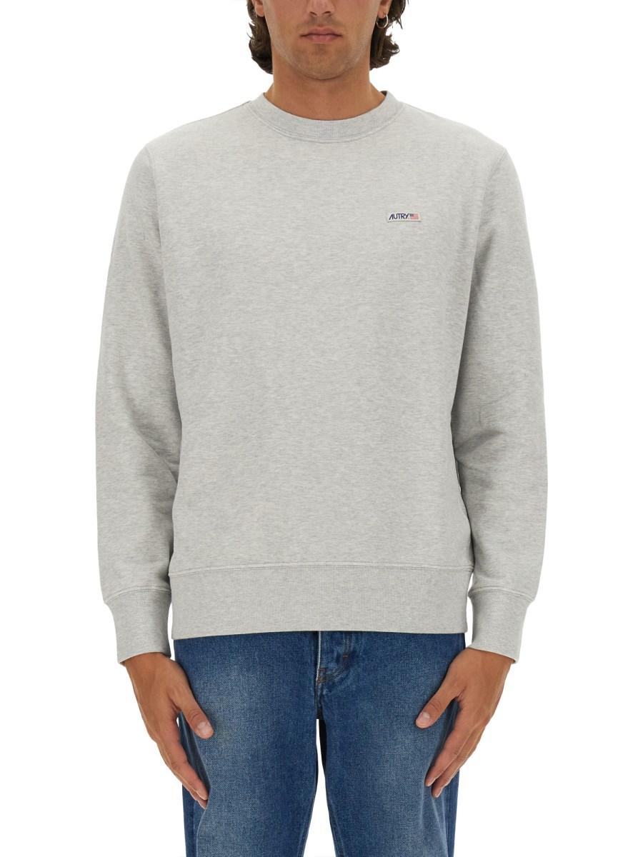 AUTRY FELPA IN COTONE CON LOGO