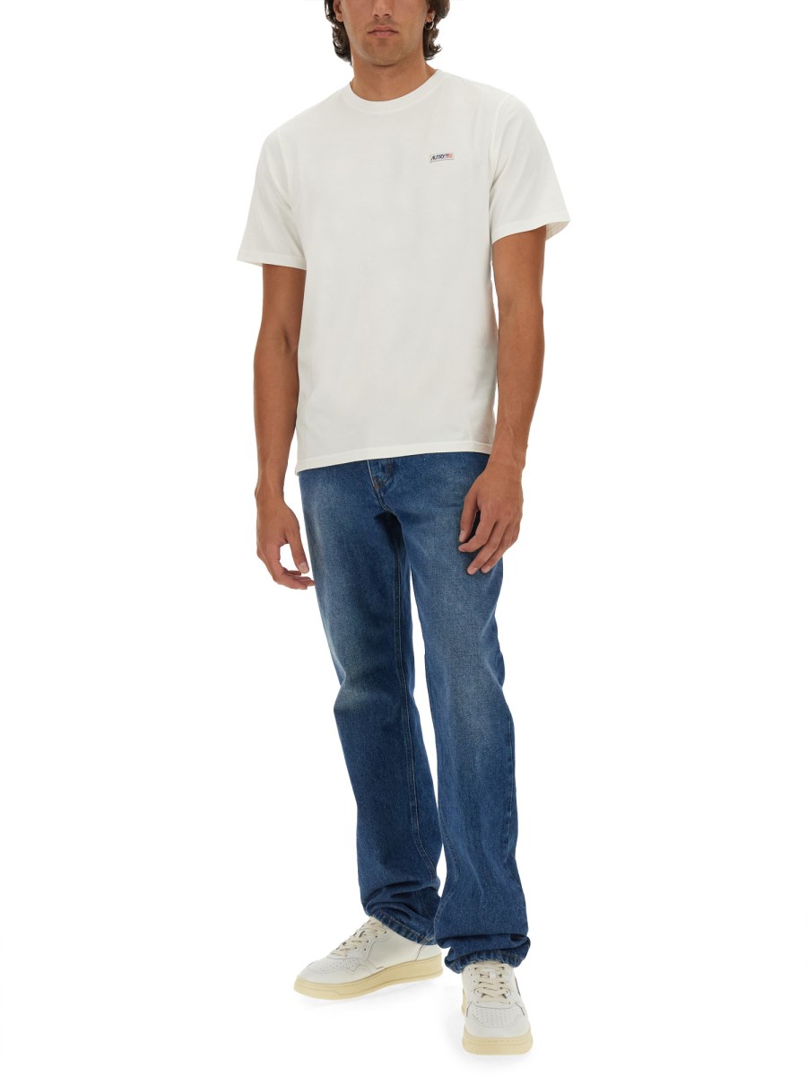 AUTRY T-SHIRT CON LOGO IN COTONE