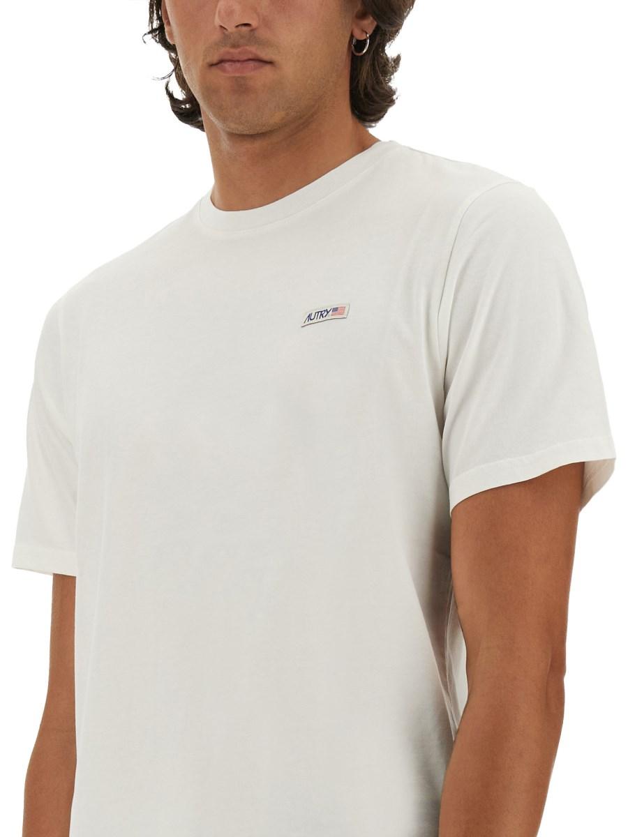 AUTRY T-SHIRT CON LOGO IN COTONE