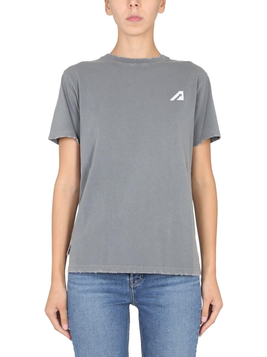 AUTRY T-SHIRT IN JERSEY DI COTONE CON STAMPA LOGO