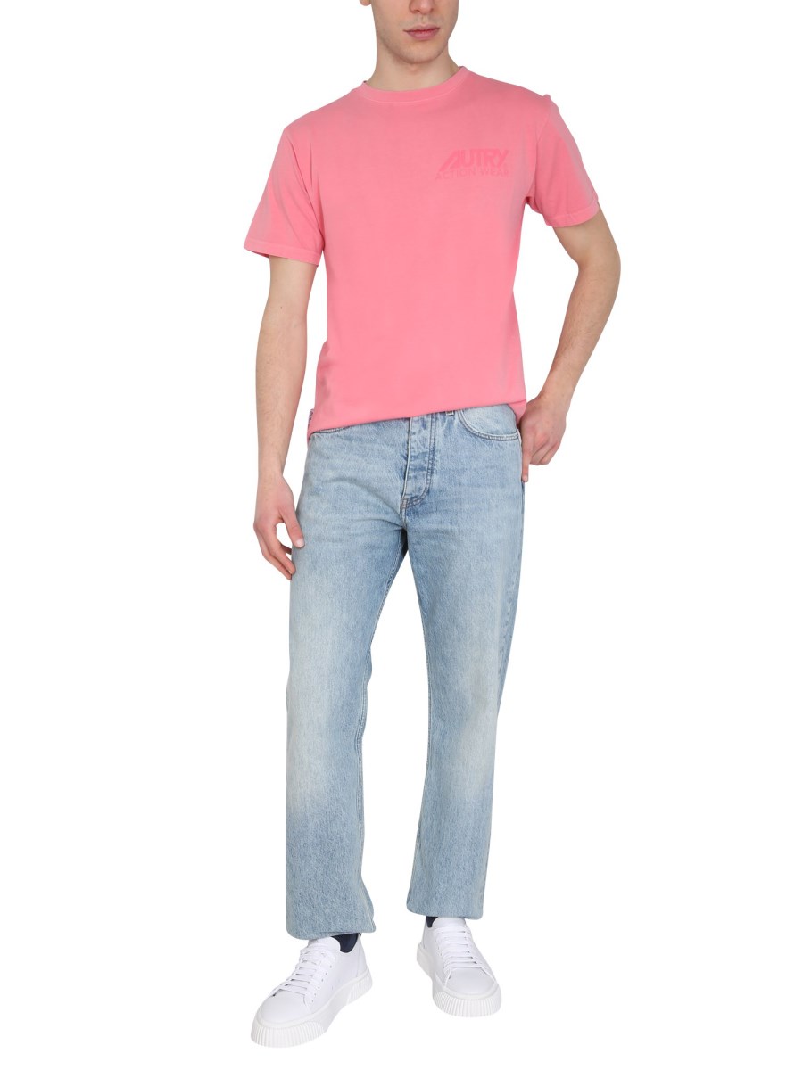 AUTRY T-SHIRT SUNBURNT IN COTONE