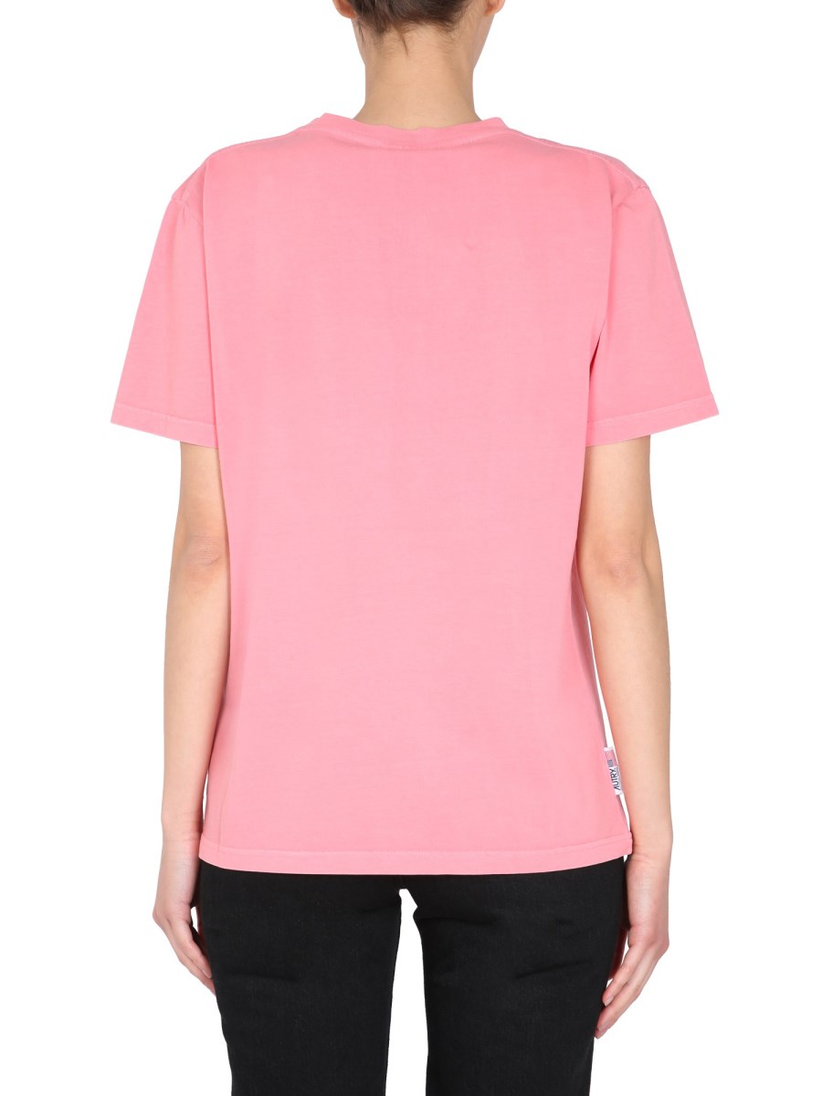 AUTRY T-SHIRT "SUNBURNT" IN COTONE