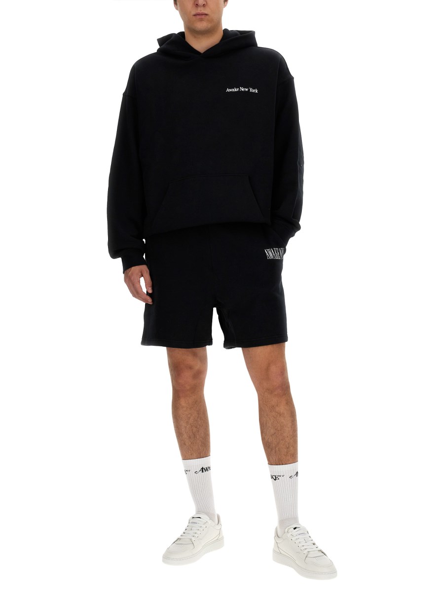 AWAKE NY FELPA "SERIF" IN COTONE