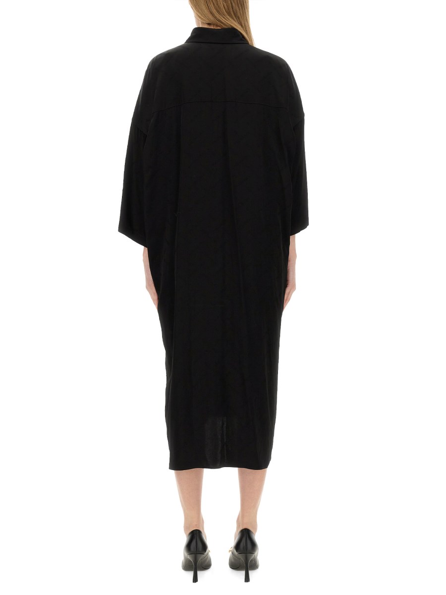 BALENCIAGA ABITO MIDI IN VISCOSA