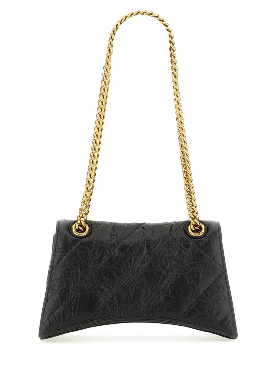 BALENCIAGA BORSA CRUSH SMALL TRAPUNTATA CON CATENA