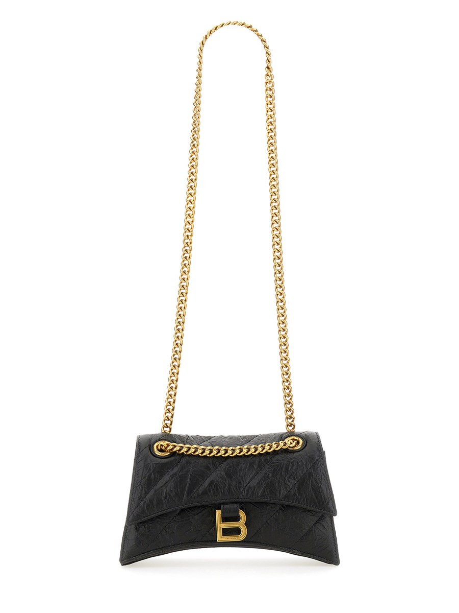BALENCIAGA BORSA CRUSH SMALL TRAPUNTATA CON CATENA