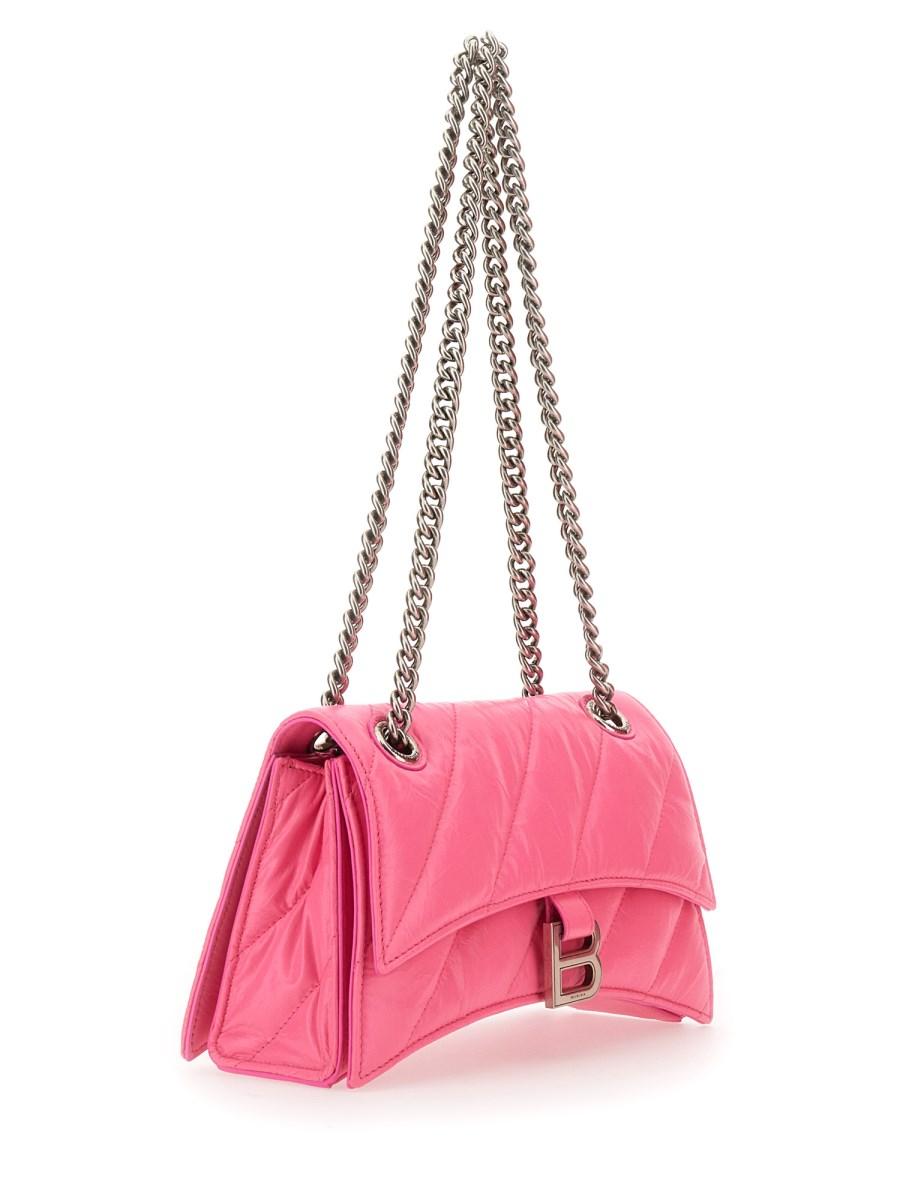BALENCIAGA BORSA CRUSH SMALL TRAPUNTATA CON CATENA