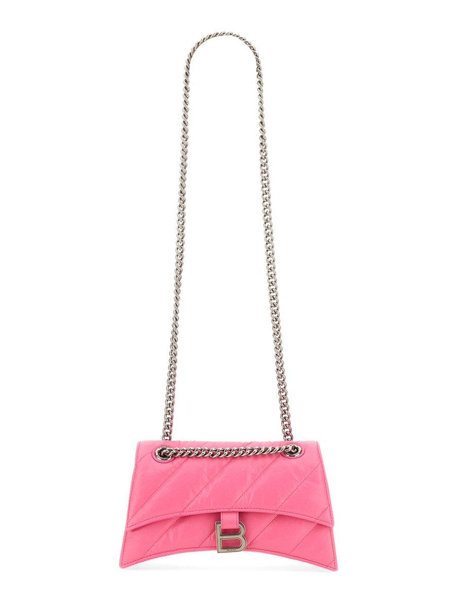 BALENCIAGA BORSA CRUSH SMALL TRAPUNTATA CON CATENA