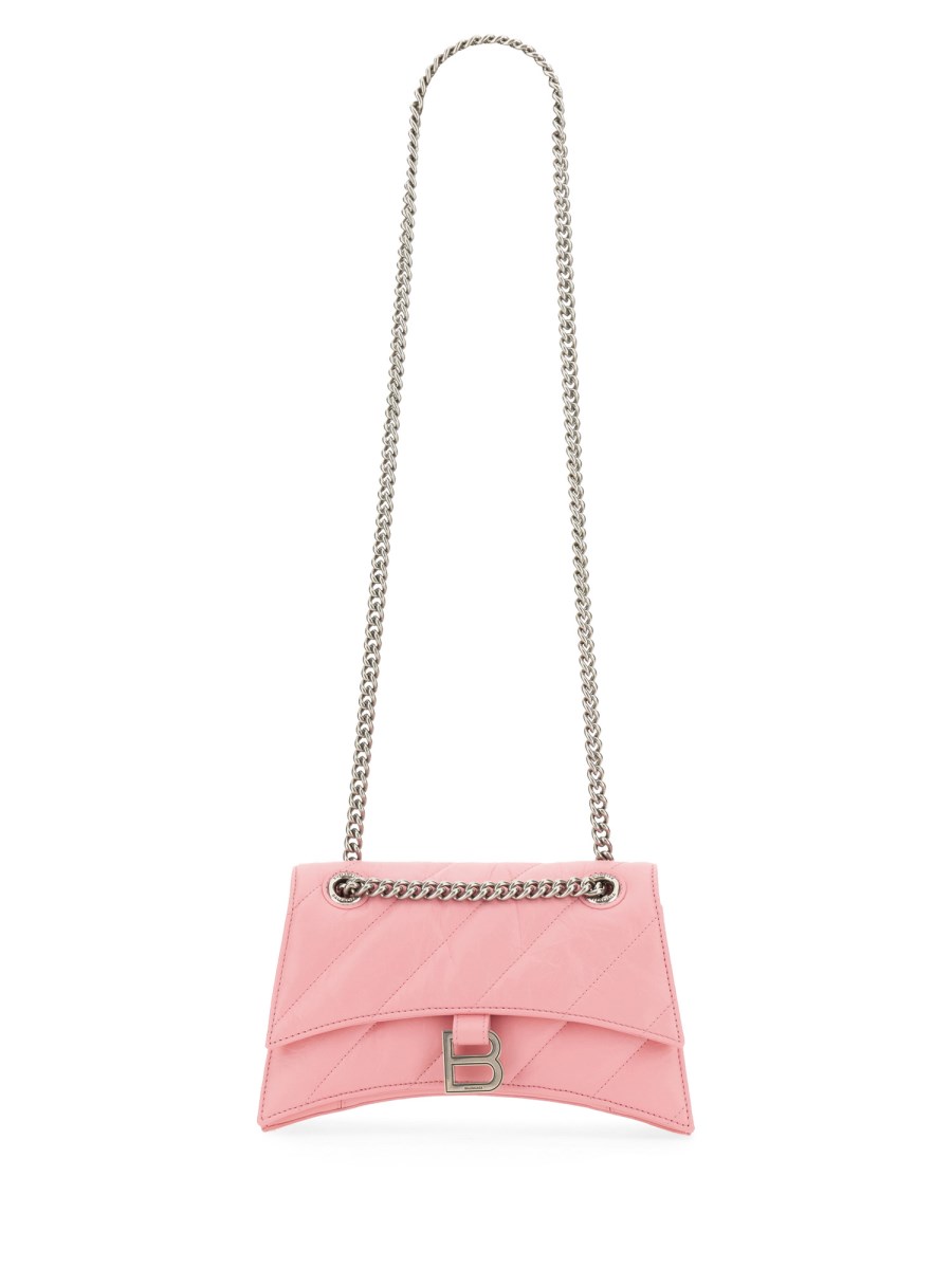 BALENCIAGA BORSA CRUSH SMALL TRAPUNTATA CON CATENA