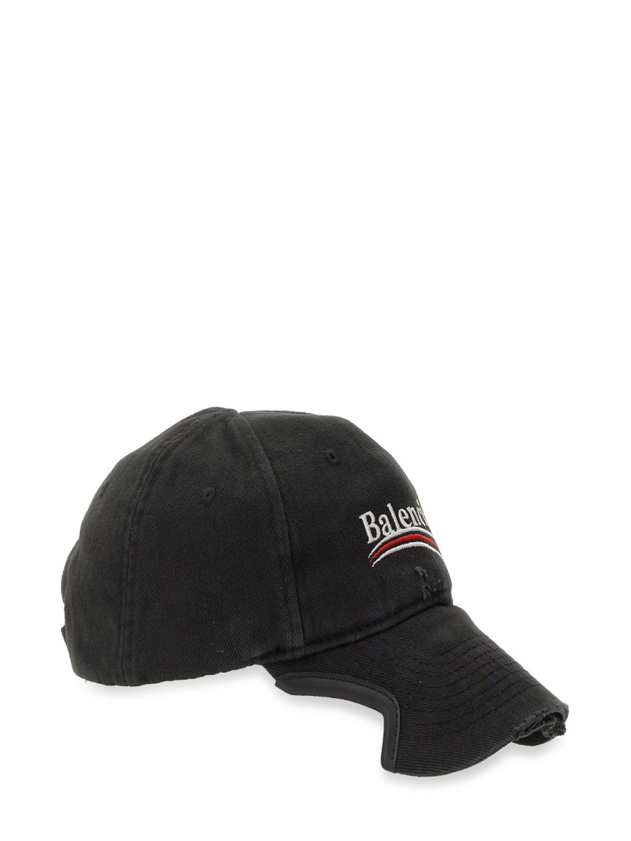 BALENCIAGA CAPPELLO DA BASEBALL IN COTONE CON LOGO