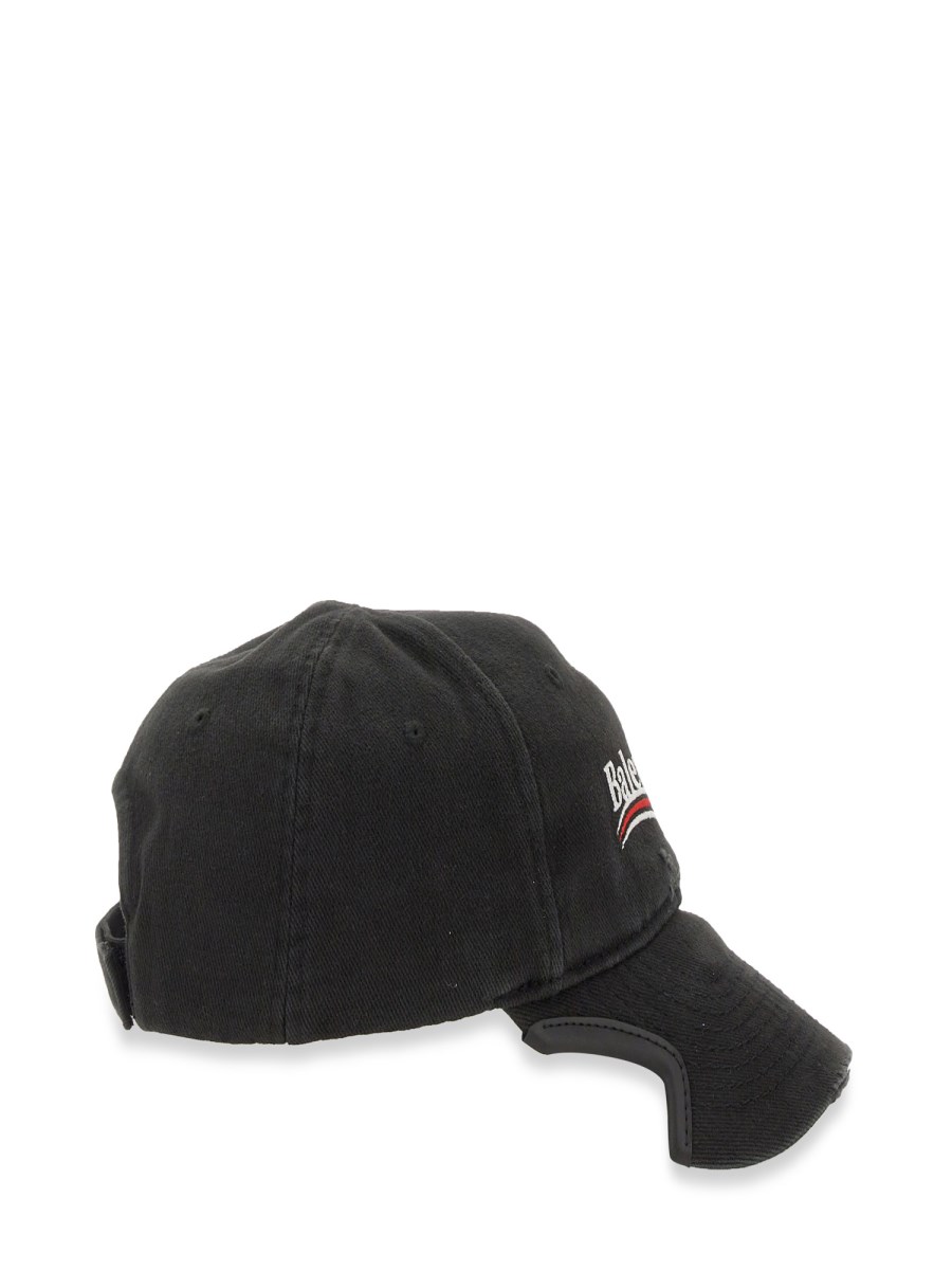 BALENCIAGA CAPPELLO DA BASEBALL IN COTONE CON LOGO